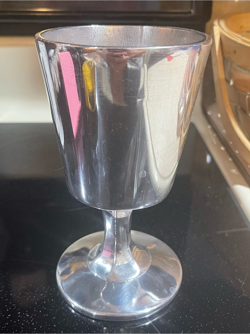 Vintage Pewter Goblet / Chalice; Pre-Owned Silver perfect gift collectibles